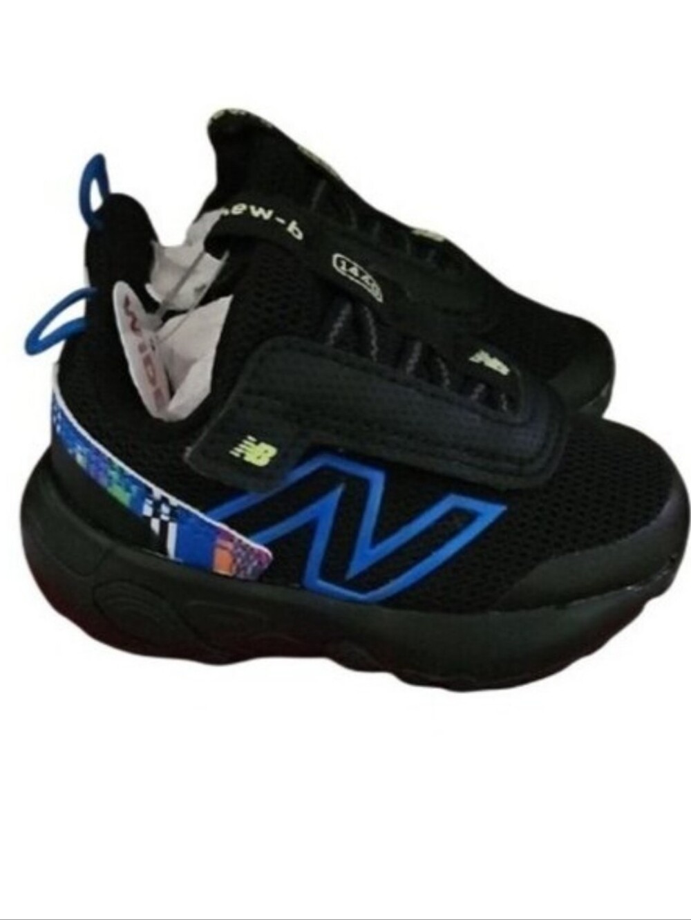 New Balance Fresh Foam 1440 Sneakers Size 2 New Boy's Black Blue Comfort
